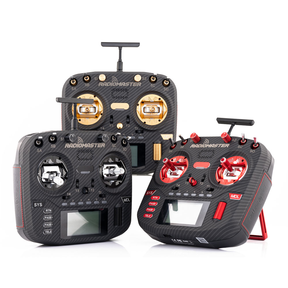Radiomaster Boxer Max Radio Transmitter - CNC AG01 Hall Sensörlü Karbon Fiber